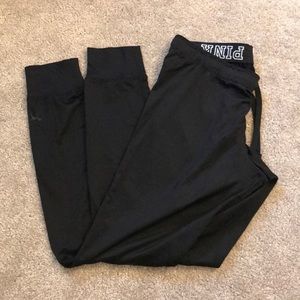 VS PINK Black Ultimate Joggers